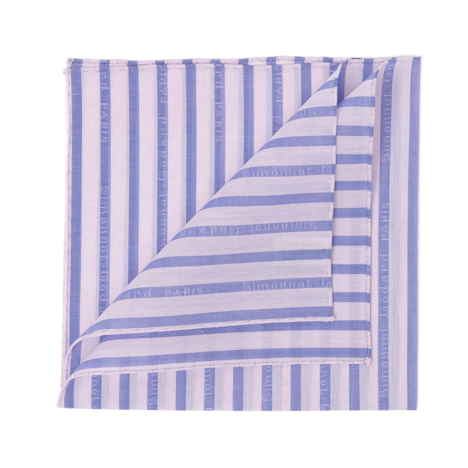 Taschentuch "Vintage Stripe" aus reiner Baumwolle - Handrolliert